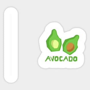 i love avocado Sticker